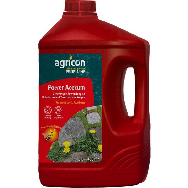 agricon Unkrautbekämpfungsmittel Agricon Grundstoff Power Acetum 3 l - Unkrautfrei