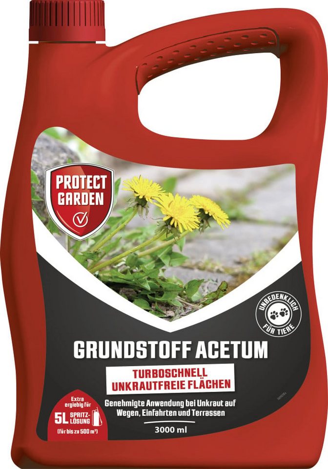 PROTECT Unkrautbekämpfungsmittel Protect Garden Turbo Unkrautfrei Grundstoff Acetum – Bild 3 von 5