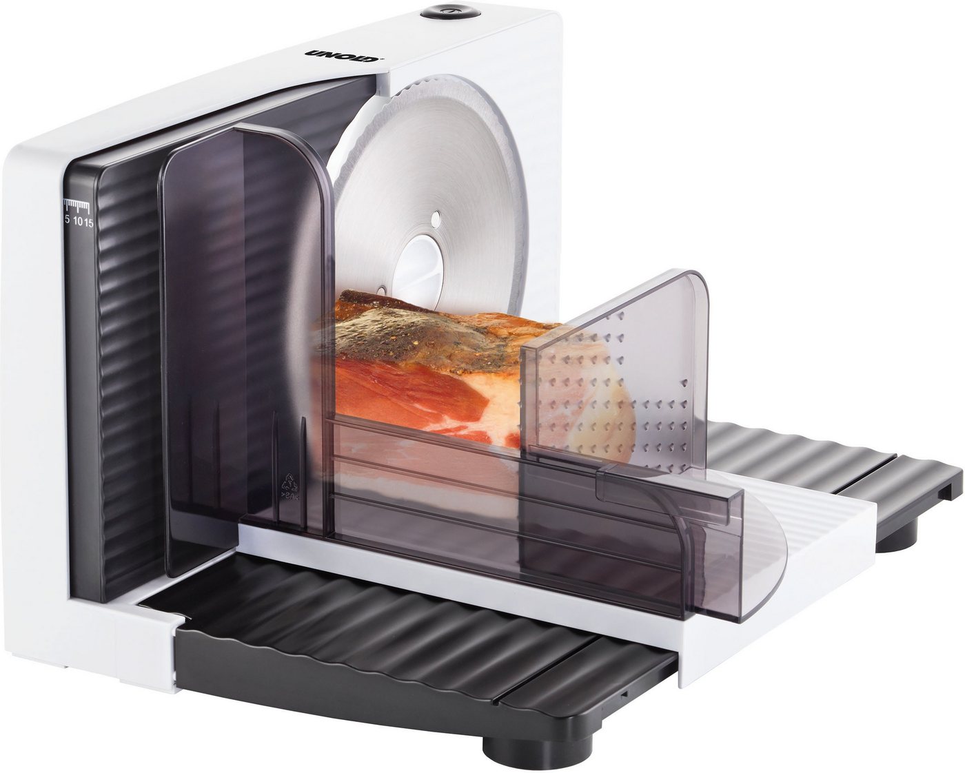 Unold Allesschneider Curve White 78860, 100 W – Bild 5 von 5