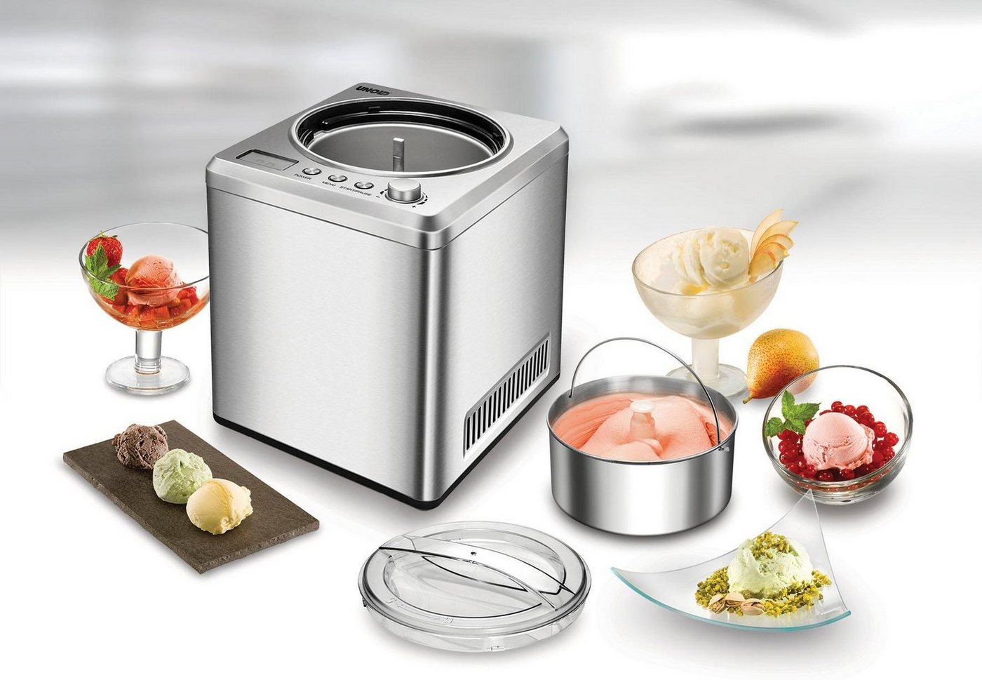 Unold Eismaschine Exclusiv 48872, 2 l, 180 W – Bild 3 von 4