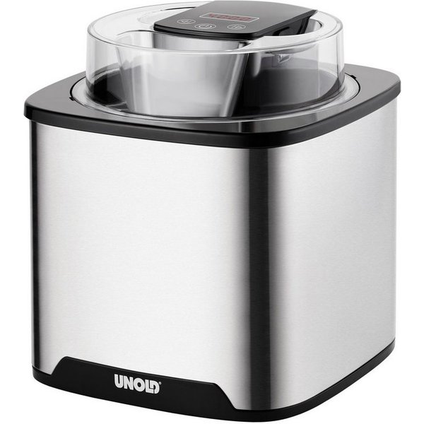 Unold Eismaschine Gelato -, 1,5 l, 12 W, Sahneeis in ca. 30 min 1,5L