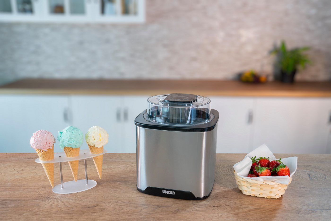 Unold Eismaschine Gelato -, 1,5 l, 12 W, Sahneeis in ca. 30 min 1,5L – Bild 5 von 5