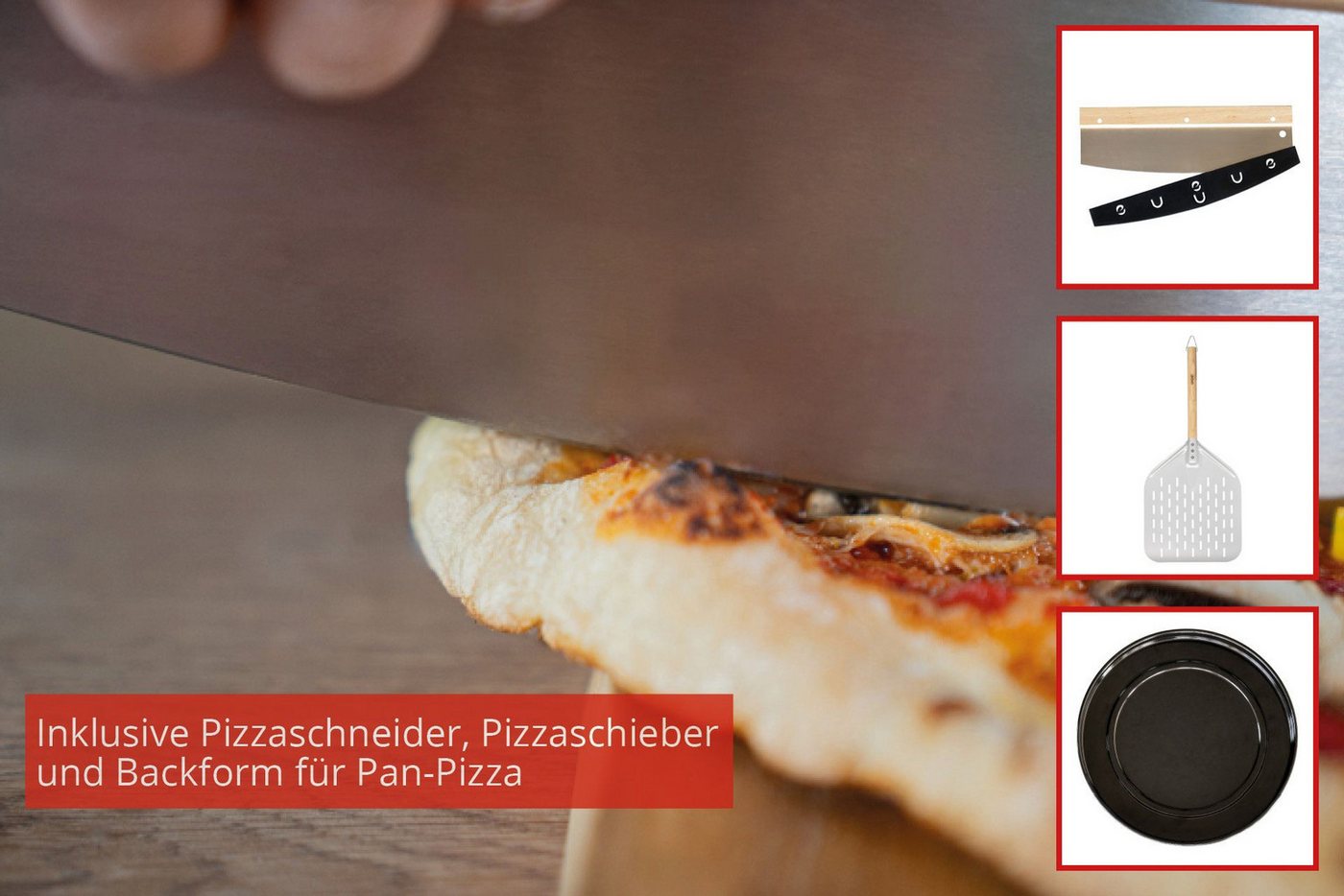 Unold Pizzaofen Don Luigi 68815, mit hitzebeständiger Türdichtung – Bild 5 von 5