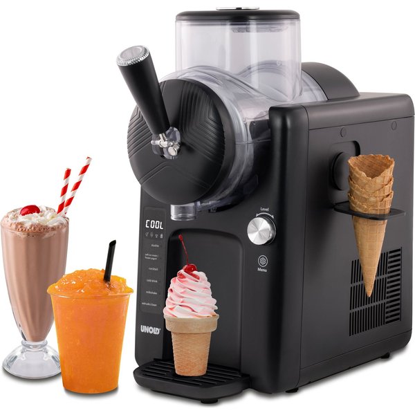 Unold Slush-Eismaschine 2in1 Slush- & Softeismaschine Sofie - Schwarz, 2 l, 150 W