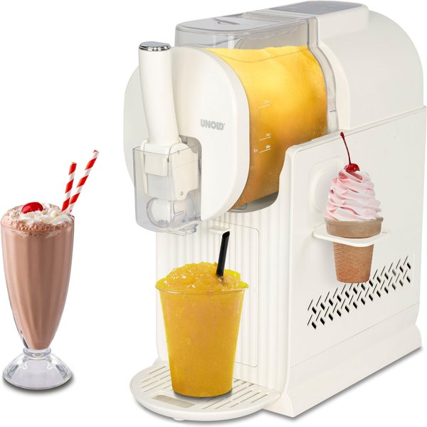 Unold Slush-Eismaschine 2in1 - Slushi & Softeismachine Sofia - Creme, 150 W