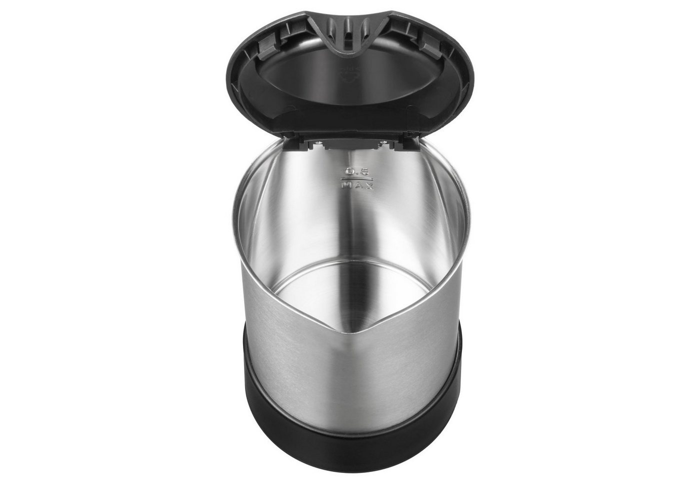 Unold Wasserkocher 18575, 0,5 l, 1000 W, inkl. 2 Becher, 2 Löffel, Behälter für Zutaten und Aufbewahrungsbeutel – Bild 3 von 4