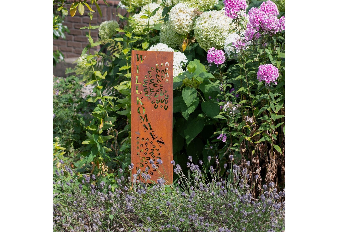 UNUS GARDEN Gartenstecker Roststecker Schild Willkommen (1-St) – Bild 3 von 4