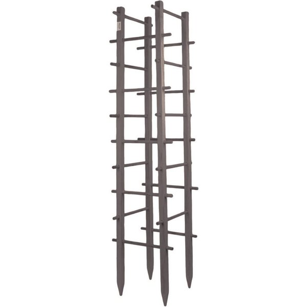 UNUS GARDEN Spalier Rankhilfe Turm, Wetterfeste Pflanzenstütze, 150cm, grau, für Kletterpflanzen, für Garten und Gewächshaus, einfache Montage