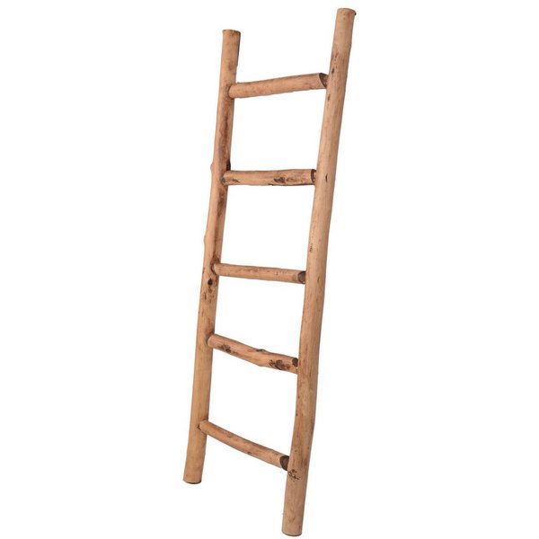 UNUS HOME Regalleiter Deko-Holzleiter (120cm, old look), Dekoleiter, Gartendeko, Pflanzenhalter, Handtuchleiter, Holzleiter