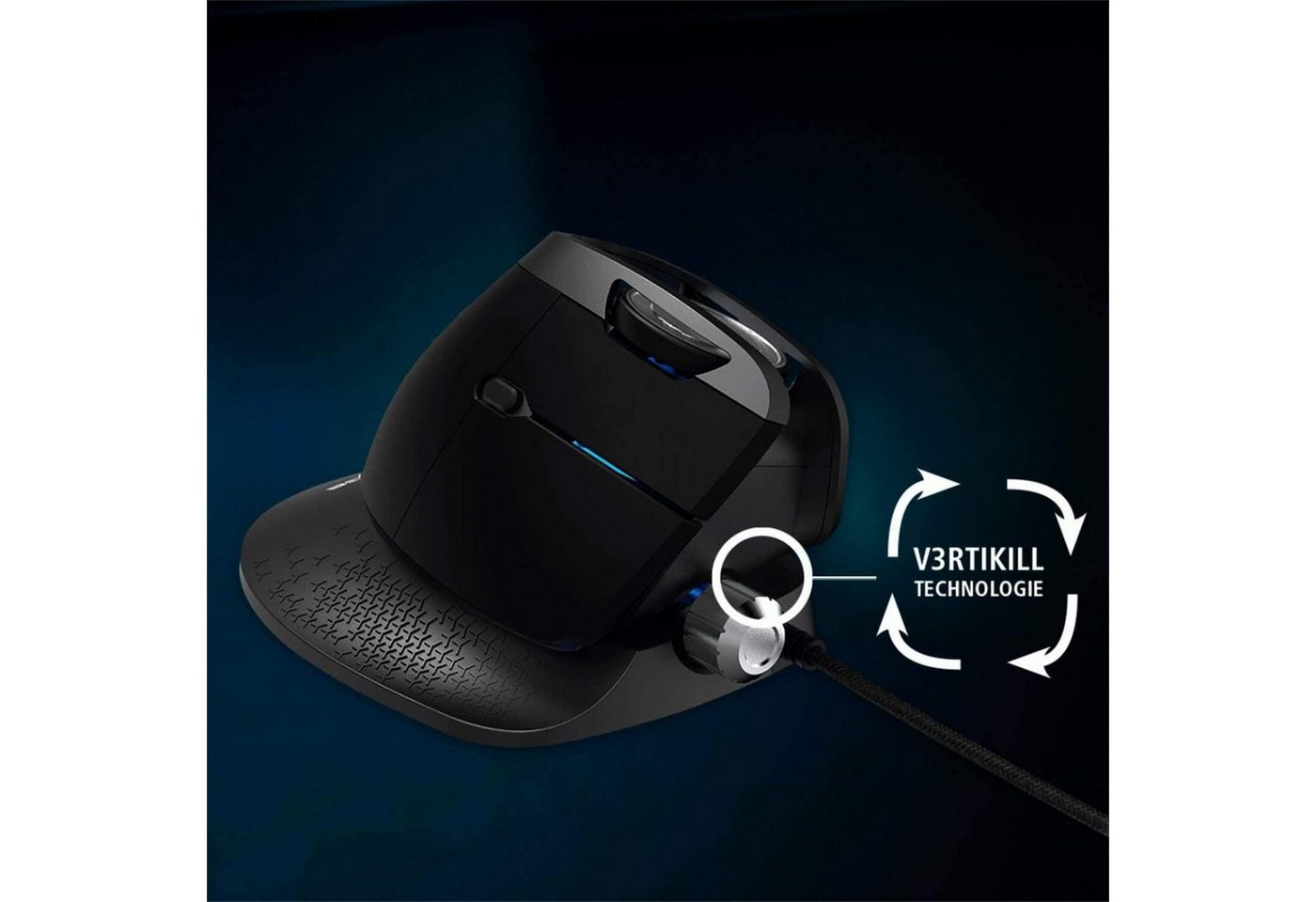 uRage Vertikal Gaming Maus Gamer Vertical Mouse Mäuse (Ergonomisch, RGB Beleuchtung, Optisch 4000 dpi Gaming-Sensor, 6 Tasten) – Bild 5 von 5