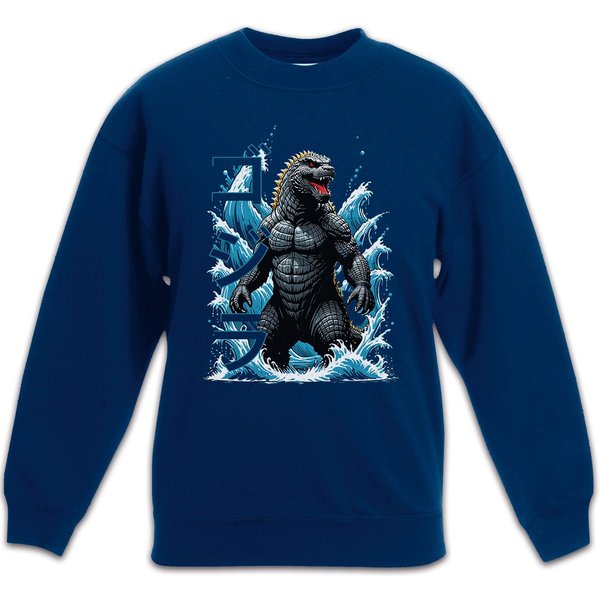 Urban Backwoods Sweatshirt Nippon Monster Kinderpullover Japan Insel Gojira Kaiju Giant Godzilla (1-tlg) Monster Movie Film Japan