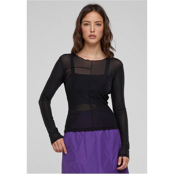 URBAN CLASSICS Longsleeve Ladies Exposed Seam Mesh Longsleeve Damen Langarmshirt