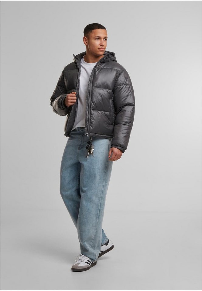 URBAN CLASSICS Steppjacke Shiny Puffer Jacket With Hood – Bild 3 von 5