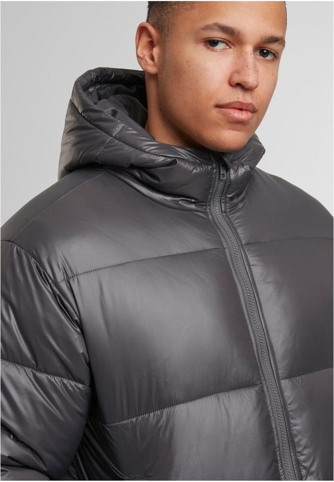 URBAN CLASSICS Steppjacke Shiny Puffer Jacket With Hood – Bild 4 von 5