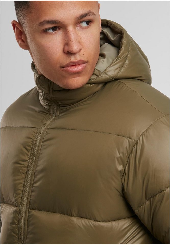 URBAN CLASSICS Steppjacke Shiny Puffer Jacket With Hood – Bild 4 von 5