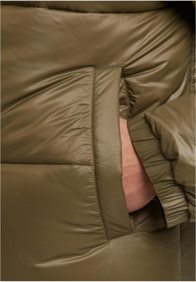 URBAN CLASSICS Steppjacke Shiny Puffer Jacket With Hood – Bild 5 von 5