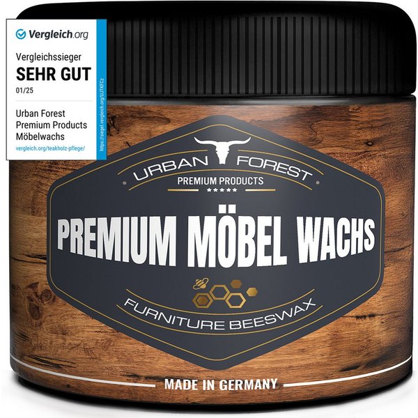 URBAN FOREST Möbelwachs, Holzwachs für innen und außen von URBAN FOREST 250ml Holzpflegeöl (1 St)
