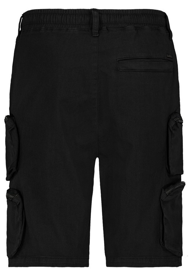 Urban Surface Cargoshorts Bequeme Trekking Bermuda praktische für Herren Baumwolle Normal Fit Einfarbig atmungsaktiv Kordelzug – Bild 2 von 3