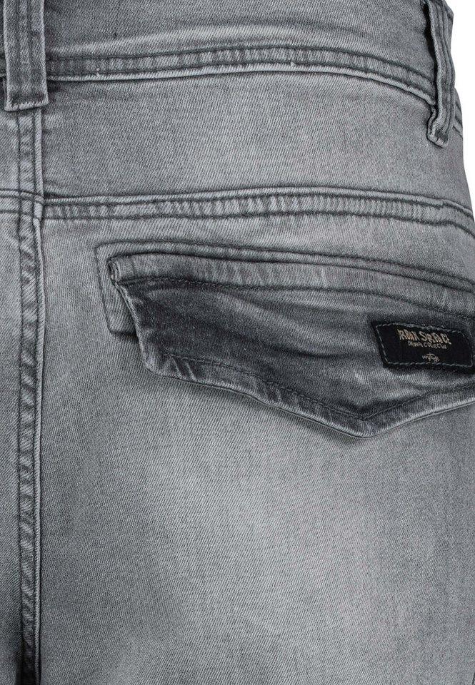 Urban Surface Jeansshorts Cargo Design Used Optik Seitentaschen für Herren Baumwolle Regular Fit unifarben wärmend Reißverschluss – Bild 4 von 5