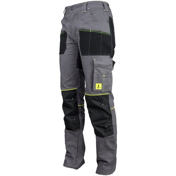 Urgent Arbeitshose Arbeitshose Berufshose Bauhose Bundhose Weich Baumwolle Elasthan GRAU