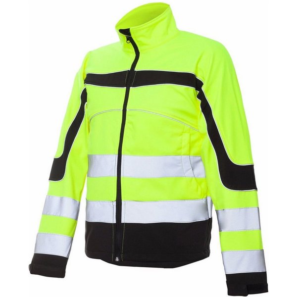 Urgent Arbeitsjacke Arbeitsjacke Softshell Wasserdicht Winterjacke Warnjacke (SOFT-URGNEO) neon, ohne Kapuze