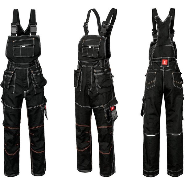 Urgent Arbeitslatzhose Arbeitslatzhose Sicherheitshose Schutzhose Workwear schwarz URGB