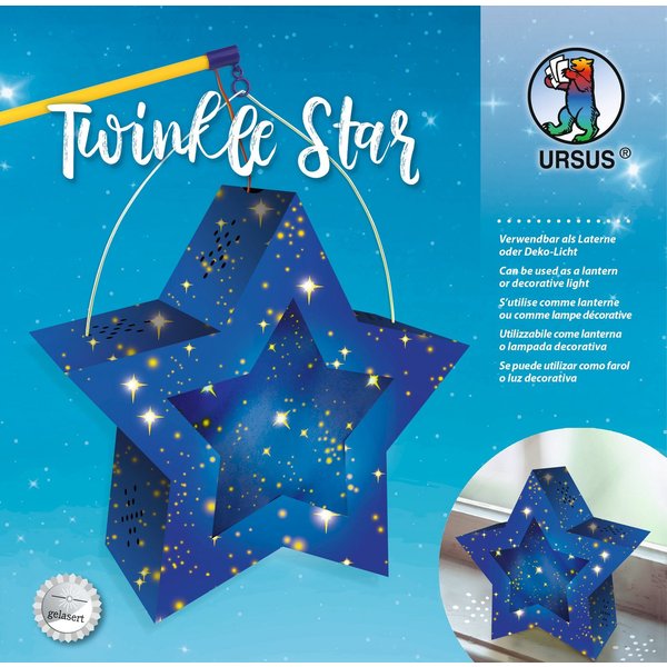URSUS Umzugslaterne Twinkle Star, Ø 19 cm
