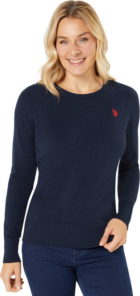 US Polo Assn. Rundhalspullover Perfekte Passform mit Bündchen-Abschluss – Bild 3 von 5
