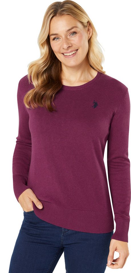 US Polo Assn. Rundhalspullover Perfekte Passform mit Bündchen-Abschluss – Bild 3 von 5