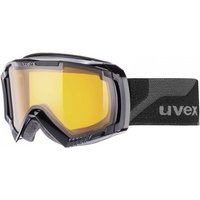 uvex Apache 2 Lasergold Skibrille (2029 black, lasergold lite/clear, double lens cylindric)