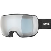 uvex Compact Fullmirror Skibrille (2230 black mat, mirror silver/blue (S2))