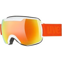 uvex Downhill 2000 CV Skibrille (1130 white, mirror orange/colorvision green (S2))