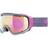 uvex Jakk Sphere Skibrille (5026 grey pink mat, mirror pink/clear)