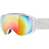uvex Sportiv Full Mirror Skibrille (1030 white mat, mirror rainbow/clear (S3))