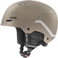 uvex Wanted Skihelm (58-61 cm, 40 soft gold/silver stripes matt)