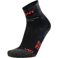 UYN Damen Laufsocken FREE RUN SOCKS, Größe 35-36 in Schwarz
