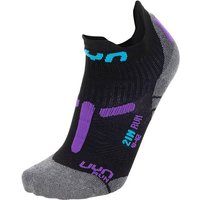 UYN Damen RUN 2IN SOCKS, Größe 41-42 in Schwarz