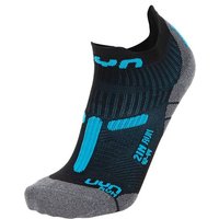 UYN Herren RUN 2IN SOCKS, Größe 42-44 in Schwarz