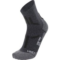 UYN Herren TREKKING 2IN SOCKS, Größe 36-38 in Grau