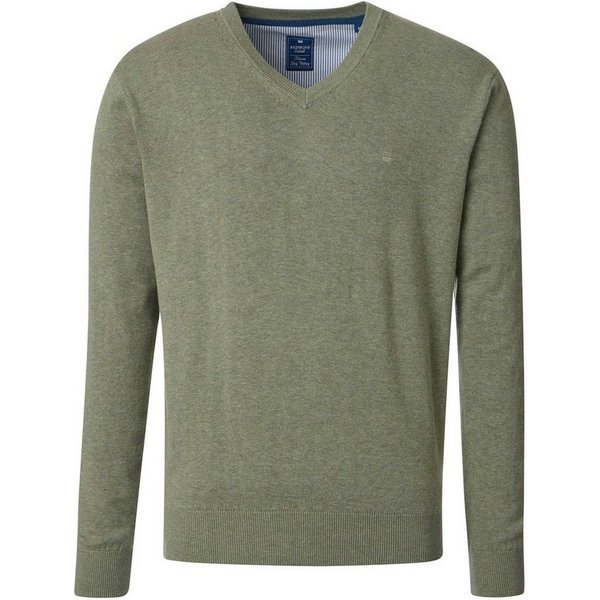 Redmond V-Ausschnitt-Pullover REDMOND Casual Herren Pullover Langarm V-Neck Comfort Salbei