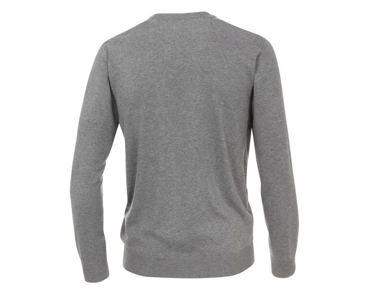 Redmond V-Ausschnitt-Pullover REDMOND Casual Herren Pullover Langarm V-Neck Comfort Grau – Bild 2 von 3