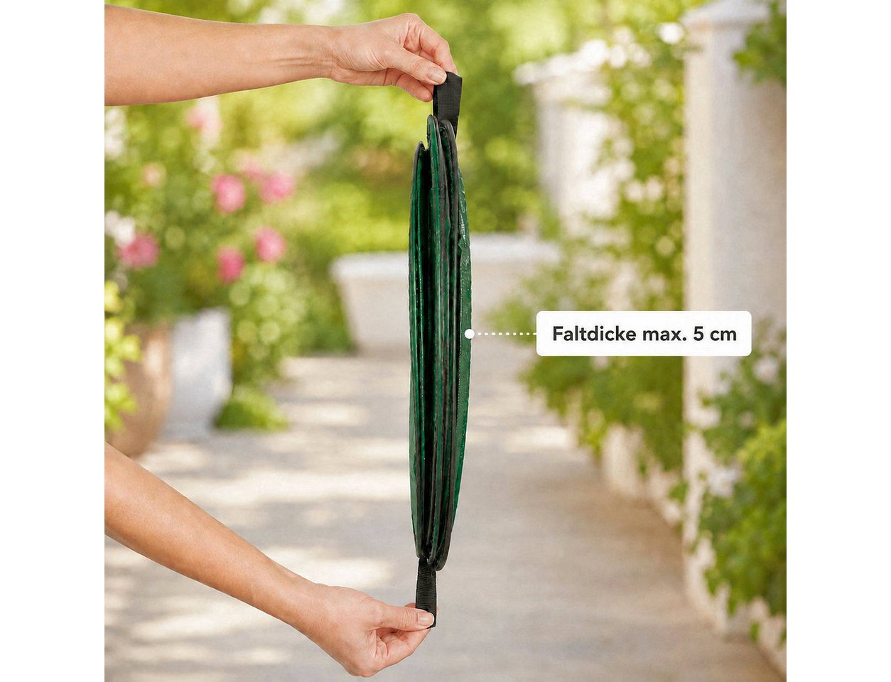 VABIONO Gartensack Gartenabfallsack 3 St. selbstaufstellend PopUp robuste Qualität 130L, (kostenloser Versand), PopUp-Form, robuste Tragegriffe, praktische Größ – Bild 4 von 5