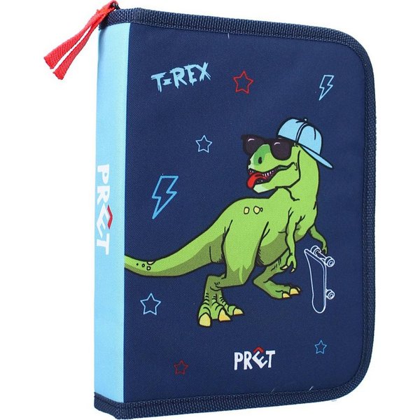 Vadobag Federmäppchen Blaues Dino Federmäppchen Set - Praktisch und Niedlich