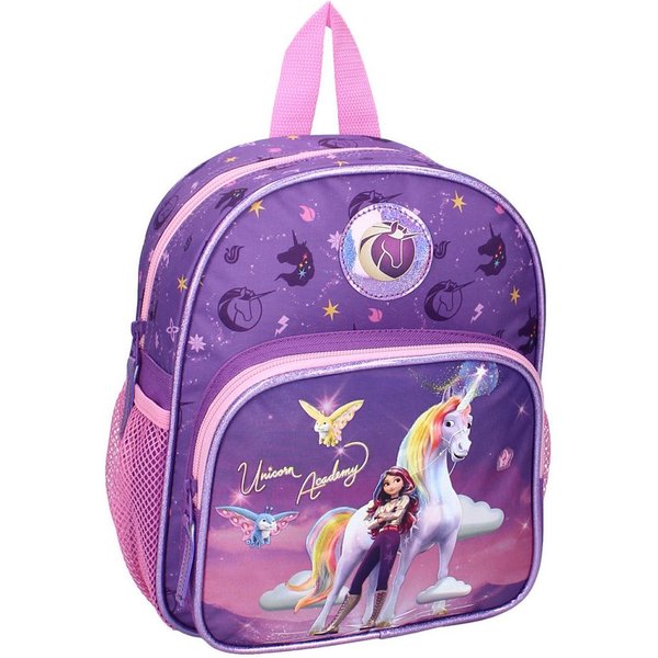 Vadobag Kindergartentasche Rucksack Unicorn Academy It's Fate Kinderrucksack Lila Rosa 29 cm