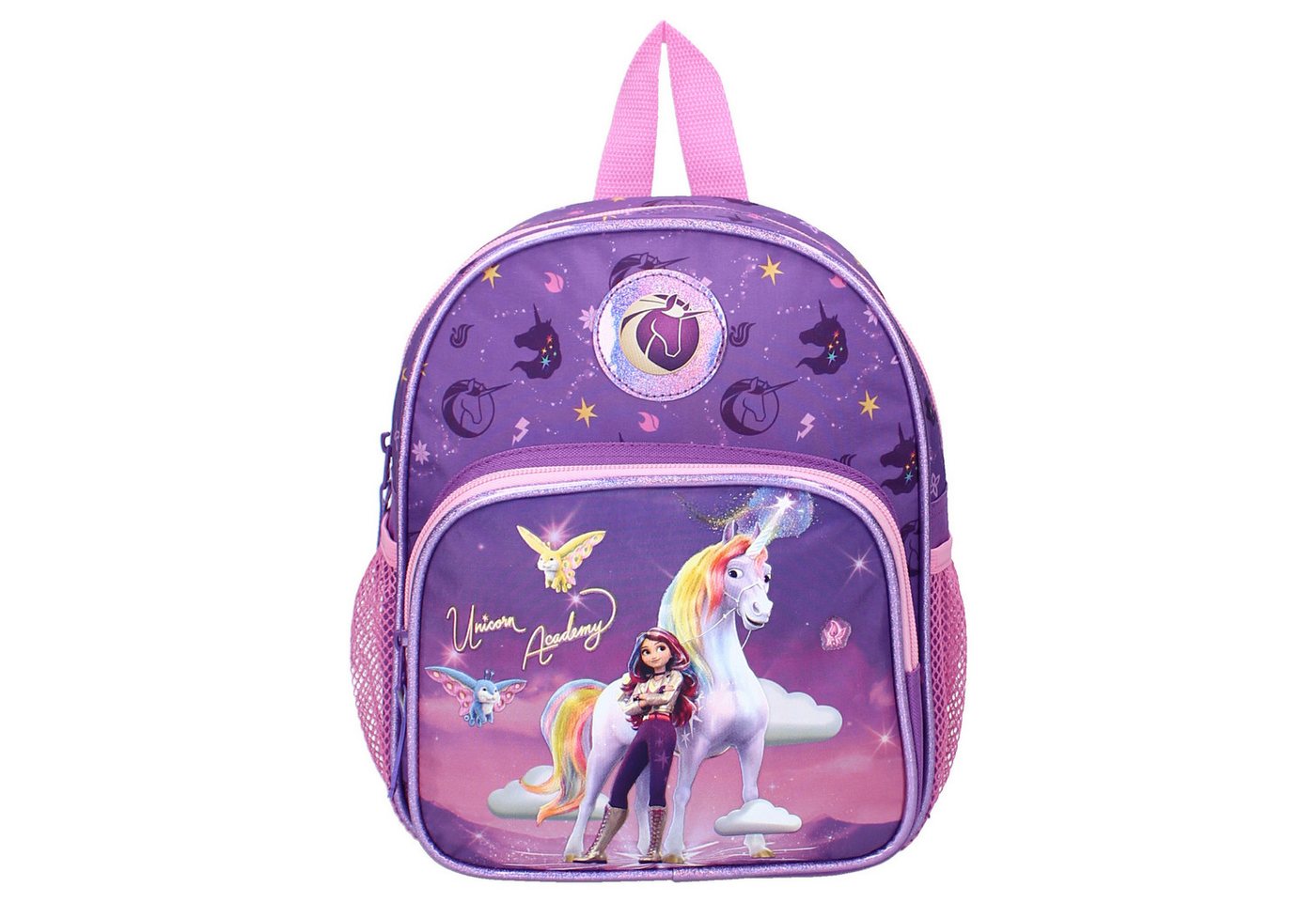 Vadobag Kindergartentasche Rucksack Unicorn Academy It's Fate Kinderrucksack Lila Rosa 29 cm – Bild 2 von 5