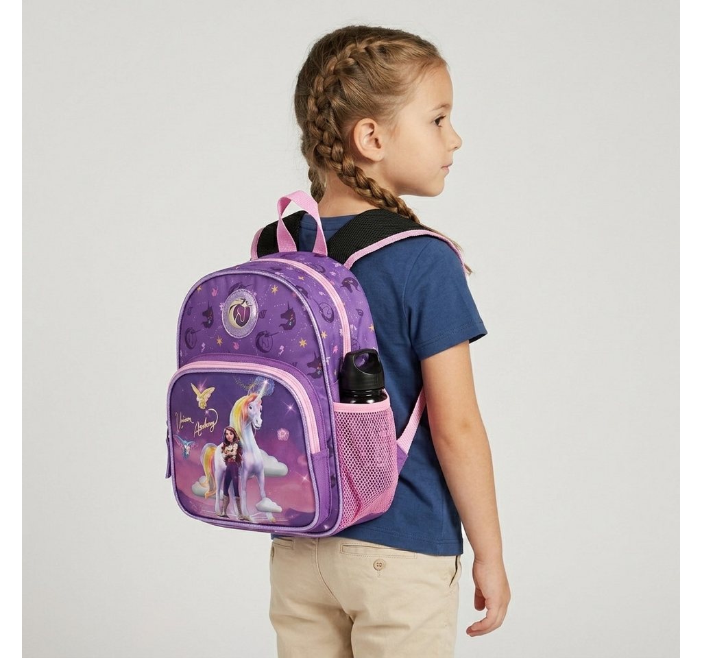 Vadobag Kindergartentasche Rucksack Unicorn Academy It's Fate Kinderrucksack Lila Rosa 29 cm – Bild 5 von 5