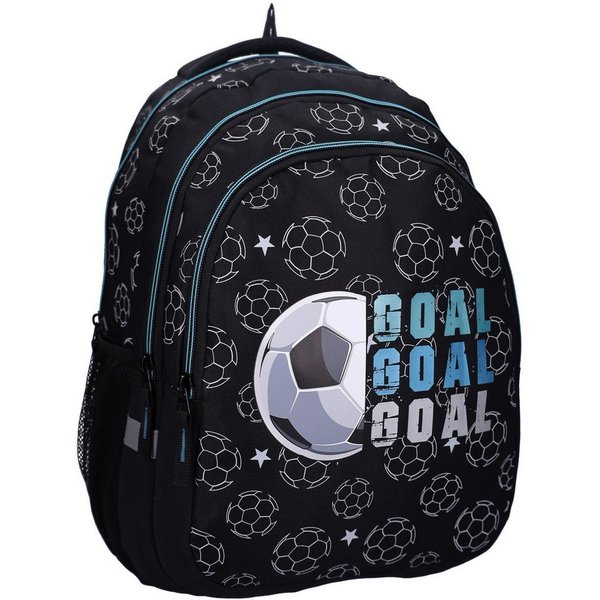 Vadobag Kindergartentasche Schulrucksack Rucksack Studio V Top Scorers Fußball Goal Schwarz 44 cm