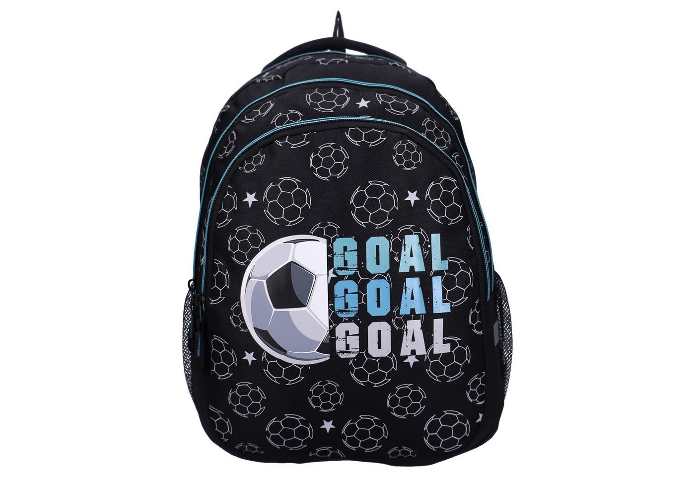 Vadobag Kindergartentasche Schulrucksack Rucksack Studio V Top Scorers Fußball Goal Schwarz 44 cm – Bild 2 von 5