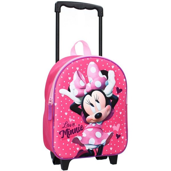 Vadobag Kinderrucksack Minnie Maus 3D Trolley 33 cm Rucksack Minnie Mouse Strong Together (088-1690), Kinder Reisekoffer, mit schönem dreidimensionalem Bild, Re