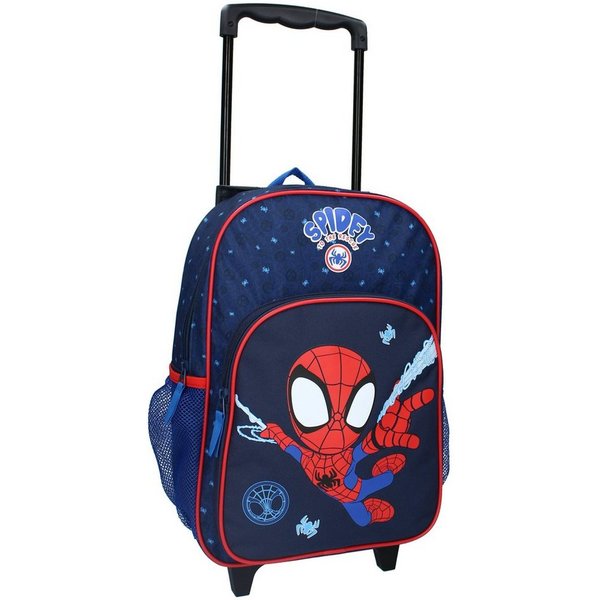 Vadobag Kinderrucksack Spidey Trolley Spider-Man, 38 cm Kinder Rucksack Handgepäck Koffer (200-4791), navy, Reisekoffer